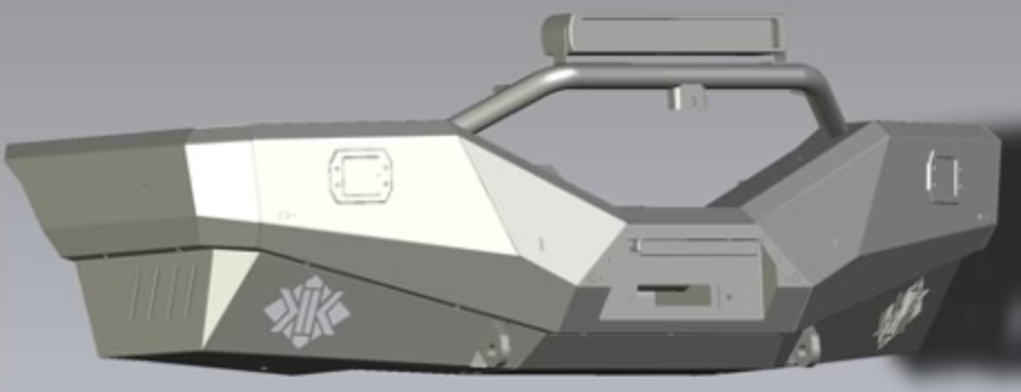 KK Attitude Winch Pre-Runner Bullbar - Frontal protection system