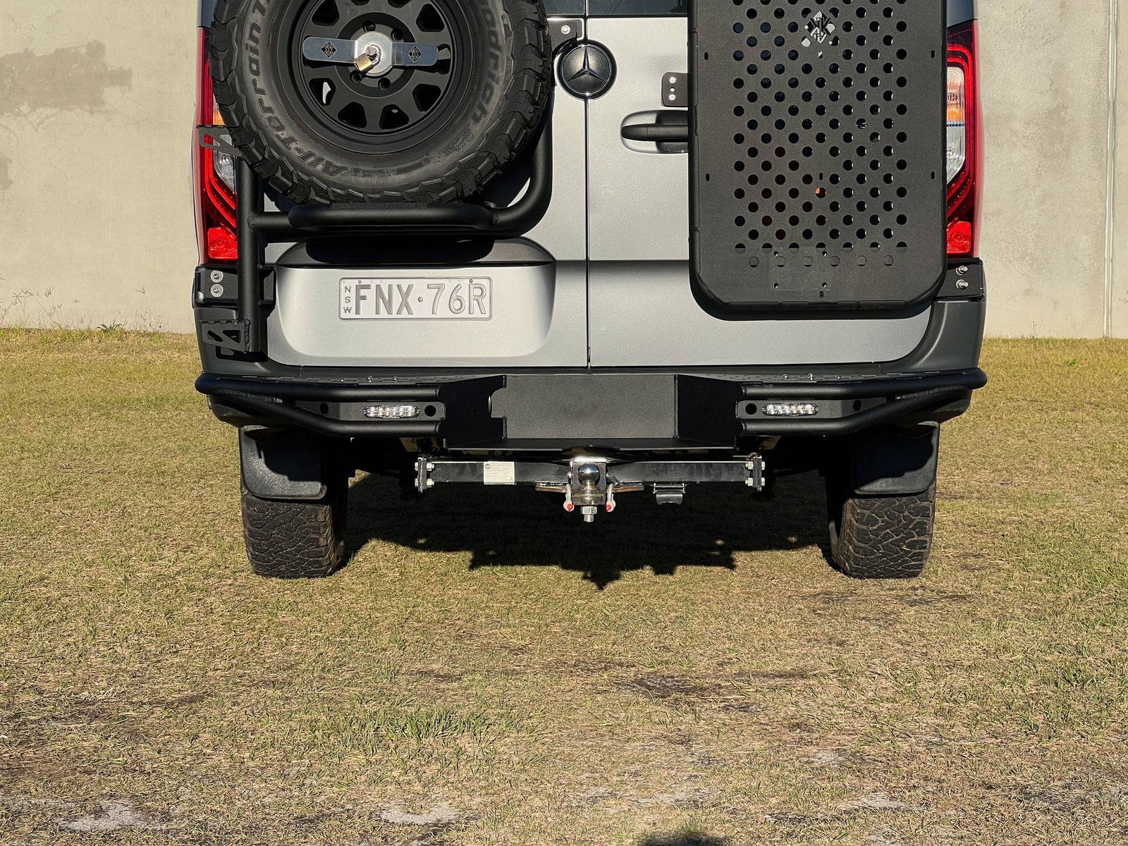 KK Alloy Rear Bumper- External Step - Rear protection system