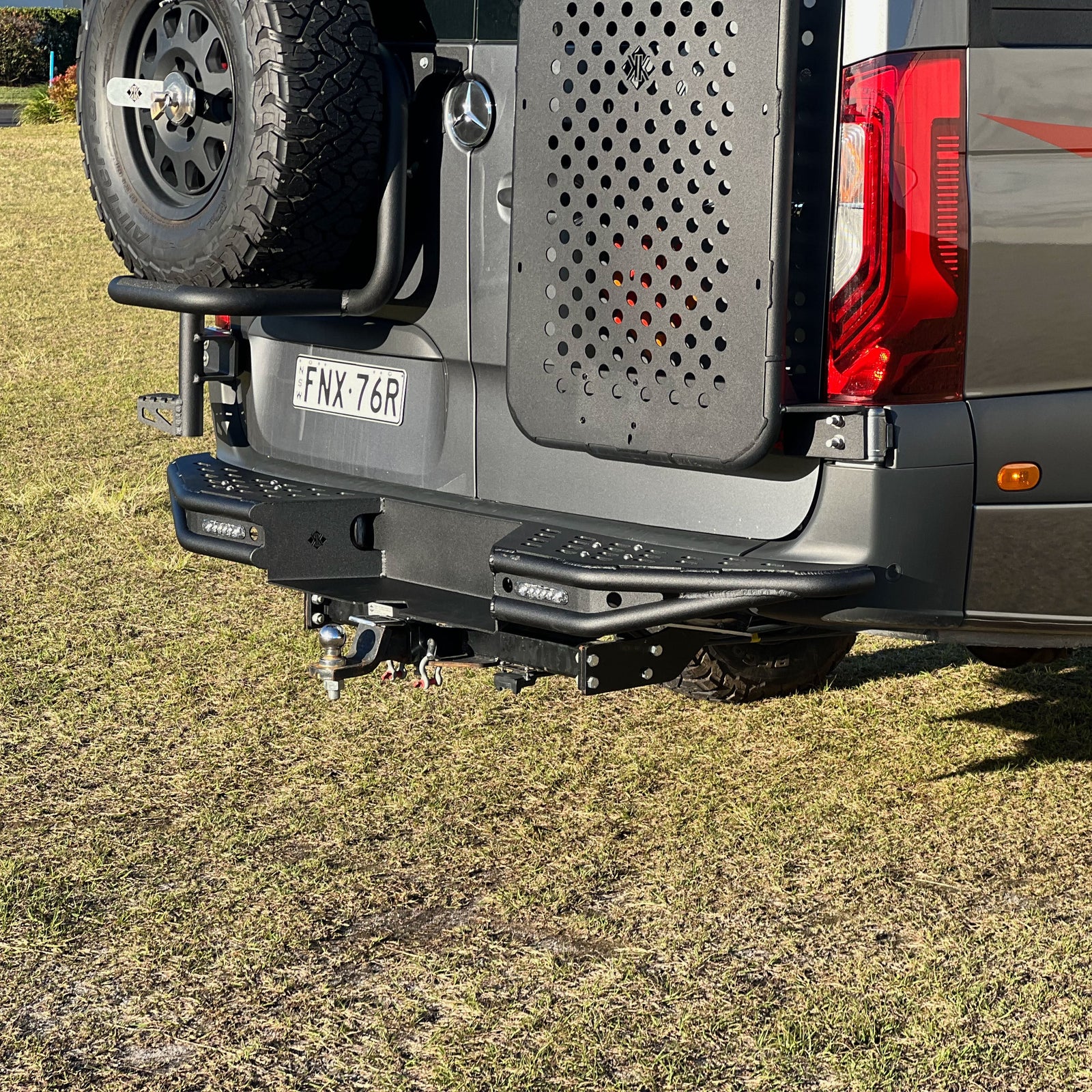 KK Alloy Rear Bumper- External Step - Rear protection system