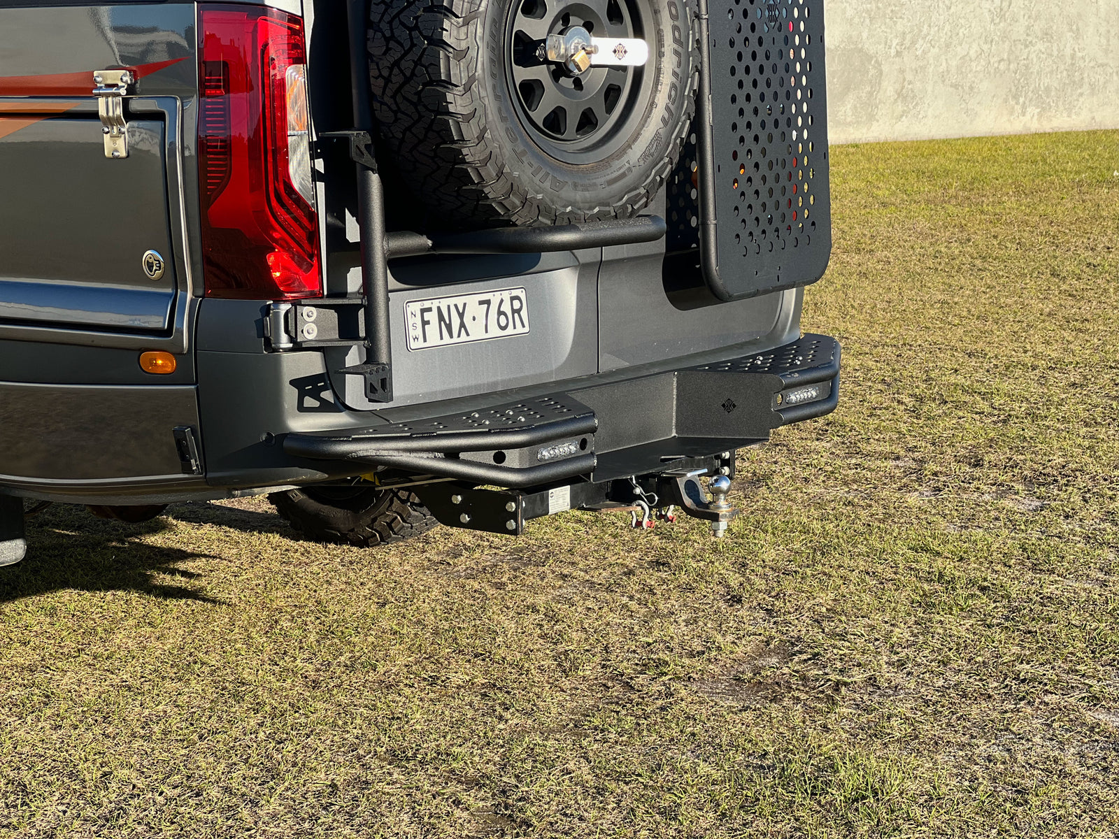 KK Alloy Rear Bumper- External Step - Rear protection system