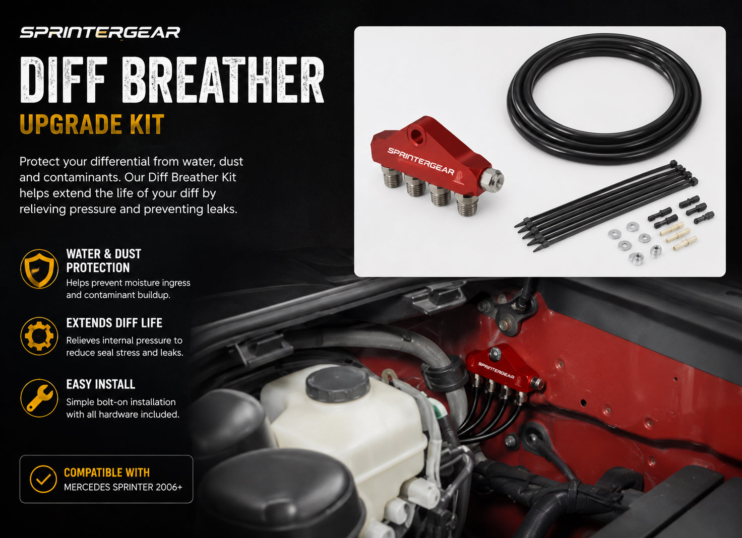 Diff Breathers - Sprinter AWD